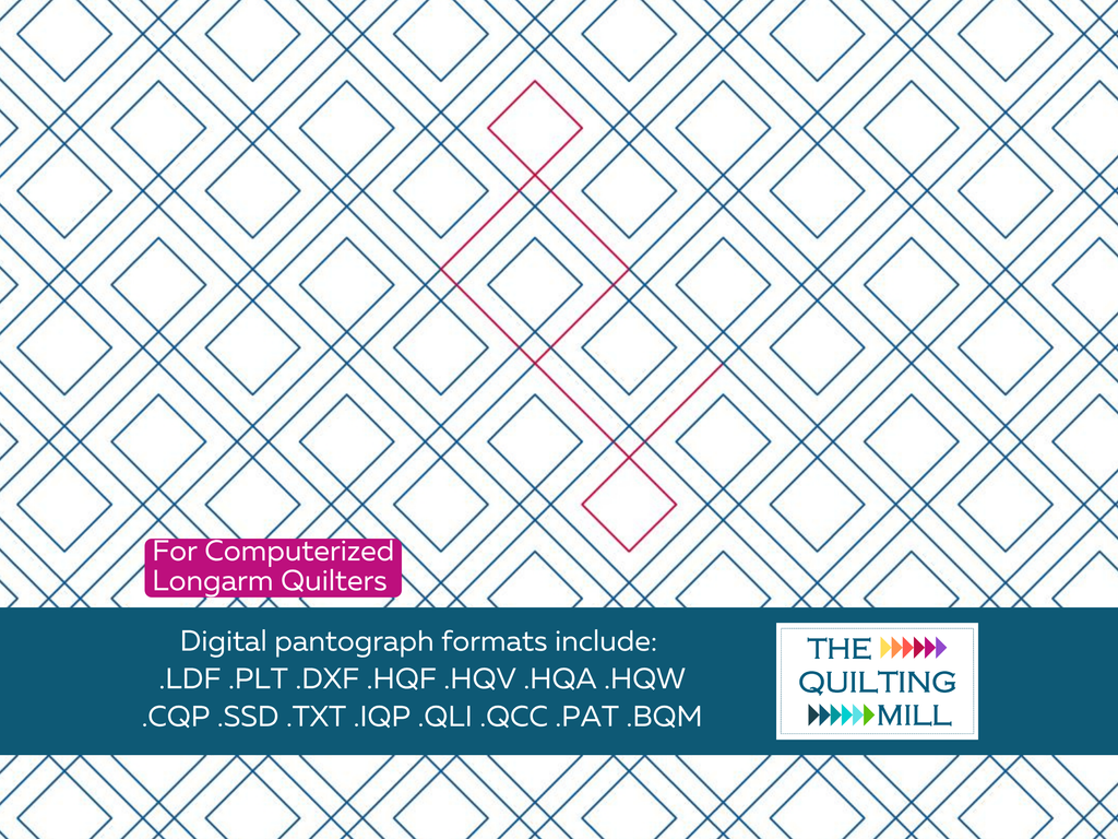 Almost Plaid digital pantograph info sheet – specs and settings for digital pantographs for longarm quilting machines