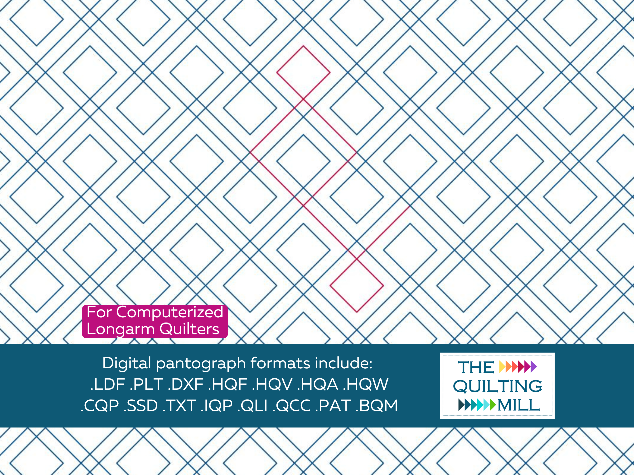 Almost Plaid digital pantograph info sheet – specs and settings for digital pantographs for longarm quilting machines