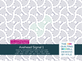 Axehead Signal 1 digital pantograph with stacked semi-circular arc waves — a bold modern geometric quilting pattern for longarm quilting machines