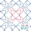 Baci geometric quilting pantograph listing image showing playful scattered star motifs inspired by XOXO for modern edge-to-edge longarm quilting