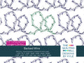 Barbed Wire western quilting pantograph product image showing twisted looping wire and barb details for longarm quilting