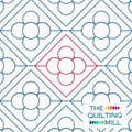 Barcelona geometric floral pantograph pattern – modern mosaic tile floral design for longarm quilting machines