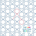 Bounce longarm circle pantograph product image showing bold playful geometric circles in a fun rhythmic modern edge-to-edge longarm quilting design