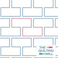 Brickwork Simple geometric pantograph – clean staggered brick row design for longarm quilting machines