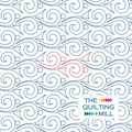 Briny swirl quilting pantograph – ocean-inspired seaweed swirl and bubble design for longarm quilting machines