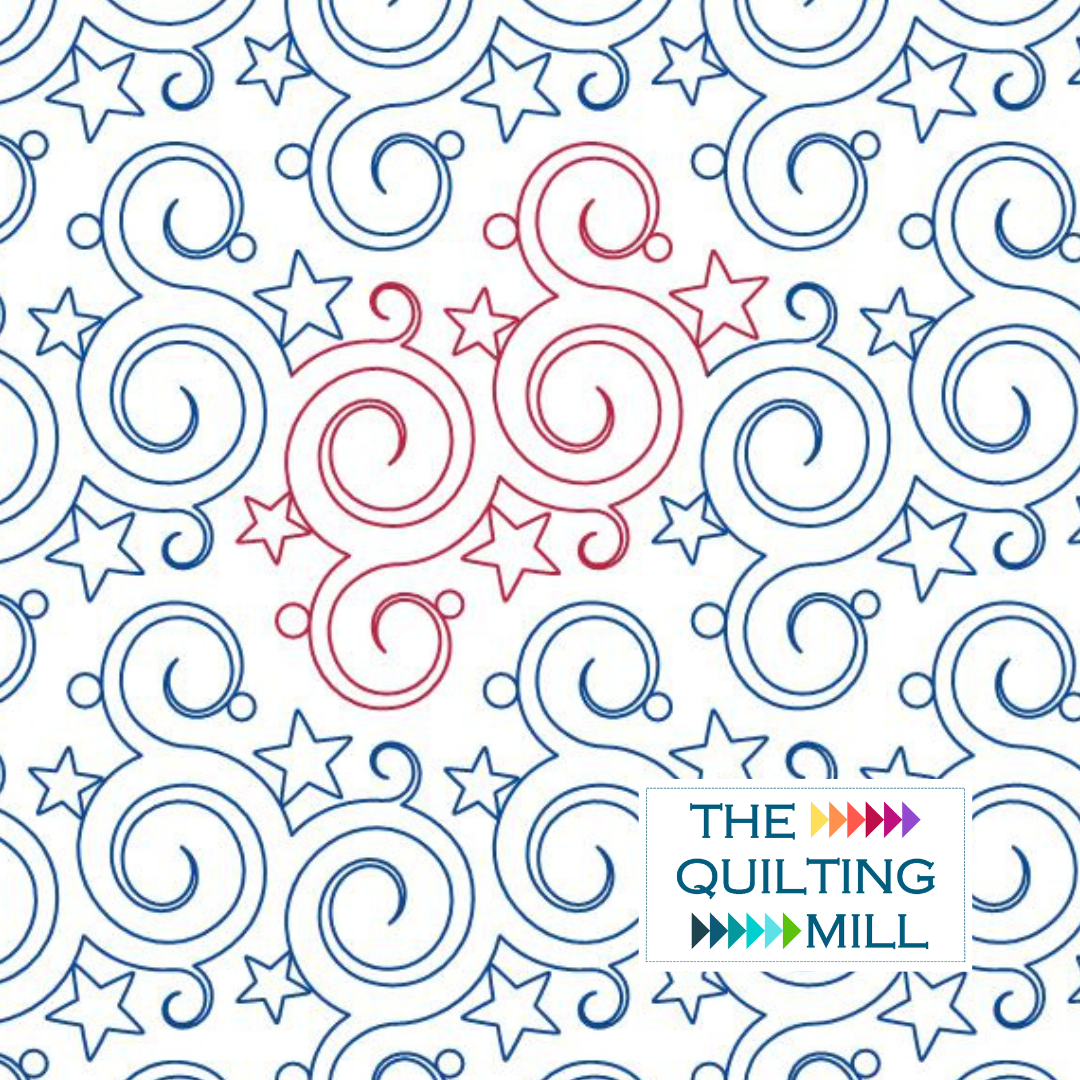 Charming Stars whimsical star pantograph featuring twinkling star and swirl detail