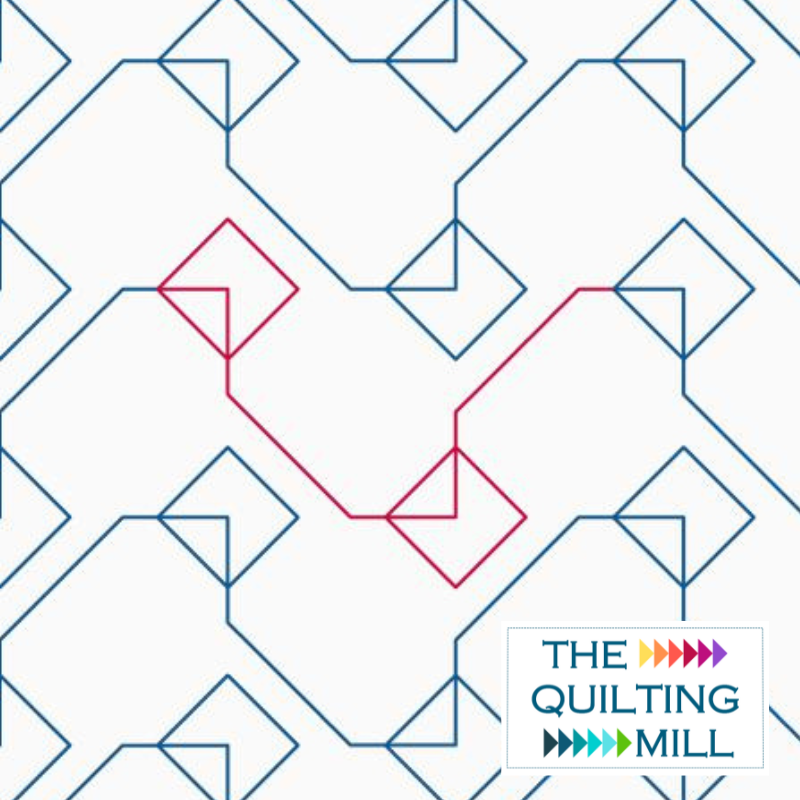 Circuit Board 3 digital longarm quilting design showing a bold tech-inspired geometric edge-to-edge quilting pattern