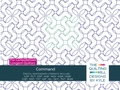 Command modern geometric quilting pantograph product image showing interlocking petal and leaf shapes for longarm quilting