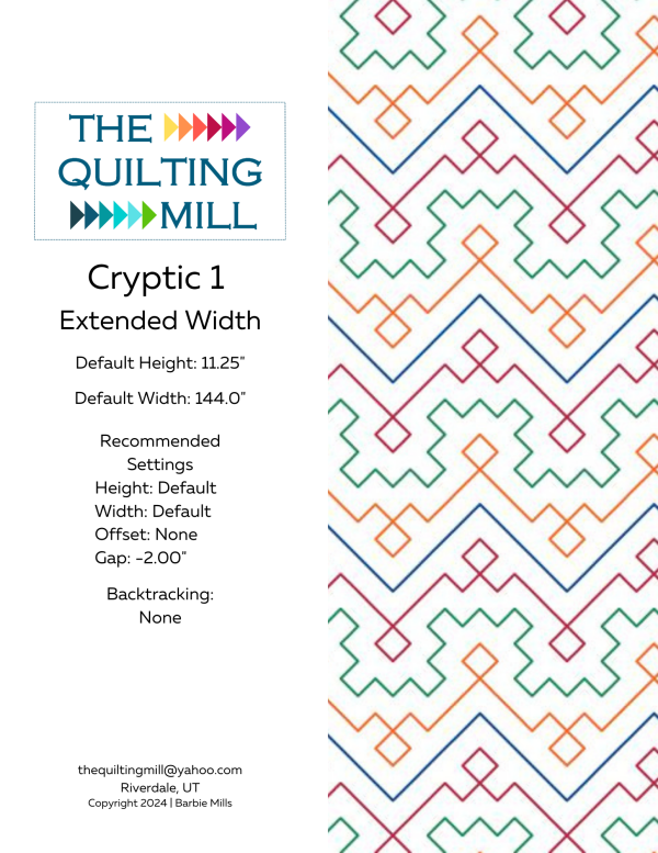 Cryptic 1 Extended Width