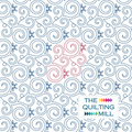 Curly Branch Frost winter quilting pantograph product image with The Quilting Mill logo