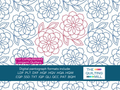 Dreamy Dahlia floral pantograph – soft romantic layered dahlia petal design for longarm quilting machines
