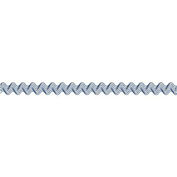Close-up of Drift Extended Width digital pantograph showing soft wide-sweeping wave curves and clean continuous stitch detail