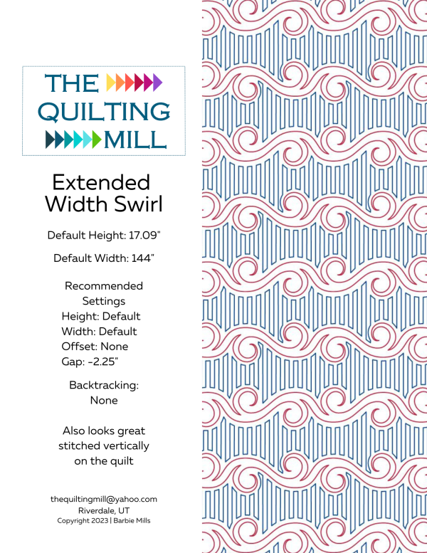 Extended Width Swirl