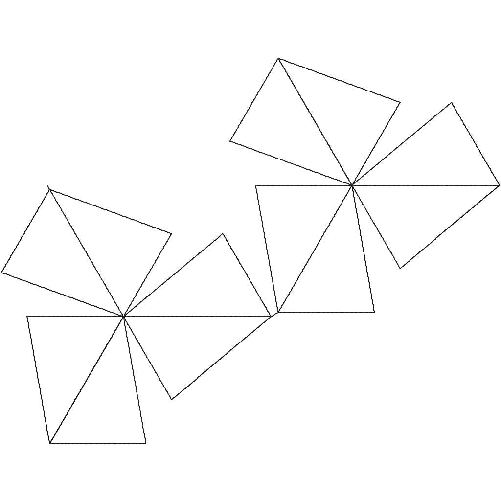 Close-up of Fanimation 1 quilting pantograph showing detailed kite-shaped fan blade stitching
