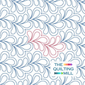 Finesse elegant quilting pantograph – graceful feather and teardrop design for longarm quilting machines