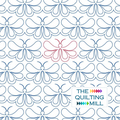 Fluffy Butterfly longarm quilting pattern – cute whimsical butterfly design with 50% offset for longarm quilting machines