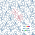 Gala swirl pantograph pattern by The Quilting Mill — a sophisticated edge-to-edge swirl quilting pantograph for longarm quilting