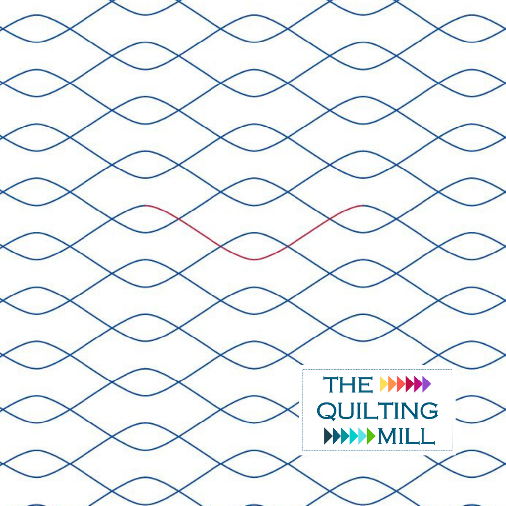 Gentle Lattice pantograph quilting design – beginner-friendly lattice quilting pantograph digital download for longarm machines
