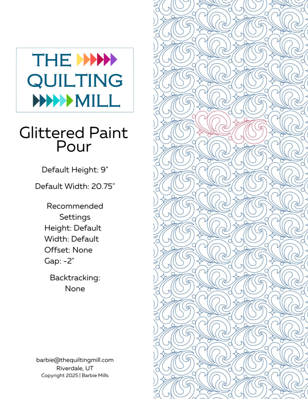 Glittered Paint Pour