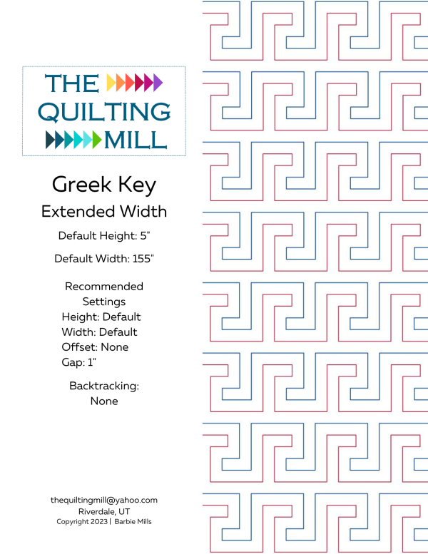 Greek Key - Extended Width