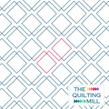 Hopscotch Squares modern square digital pantograph showing bold staggered geometric squares in a clean grid edge-to-edge longarm quilting design