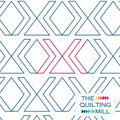 Hugs and Kisses geometric modern pantograph product image showing bold XOXO interlocking X and O shapes for longarm quilting