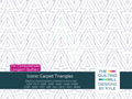 Iconic Carpet Triangles geometric triangle pantograph with nested arrow shapes and round arches for longarm quilting