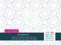 Inscription 2 modern geometric quilting pantograph product image with The Quilting Mill logo, showing faceted pentagons and hexagons