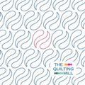 Marbling wave quilting pantograph by The Quilting Mill showing repeating S-curve flame waves in a fluid continuous-line design that creates mesmerizing all-over texture for modern longarm quilting.