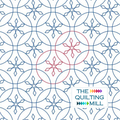 Matchless Frosty Peels Christmas digital pantograph – geometric snowflake and circular peel design for holiday longarm quilting