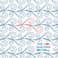 Misty Swirl digital quilting design — soft, flowing swirl pattern for elegant longarm quilting
