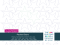 Packed Stars patriotic quilting pantograph product image with The Quilting Mill logo, showing tightly packed classic stars
