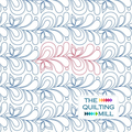 Paradise leaf quilting pantograph – flowing botanical leaf and feather design for longarm quilting machines