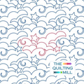 Partly Cloudy cloud and star quilting pattern digital pantograph design with swirling clouds and scattered star pops for longarm quilting machines