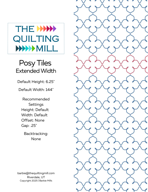 Posy Tiles Extended Width