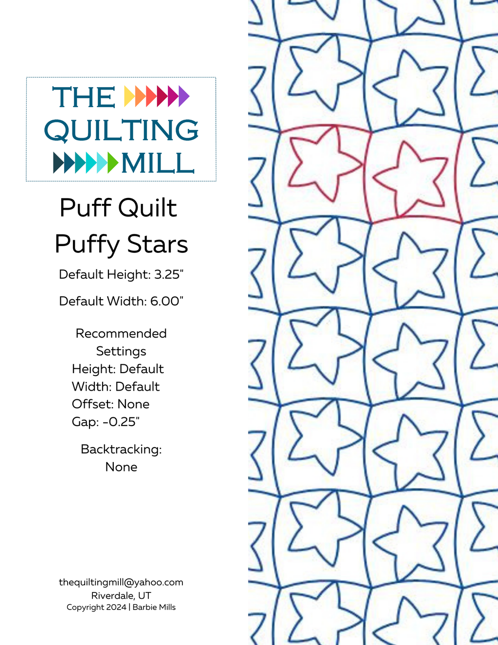 Puff Quilt Puffy Stars