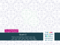 Quark 2 modern geometric quilting pantograph product image with The Quilting Mill logo, showing squares, diamonds, and curved frames