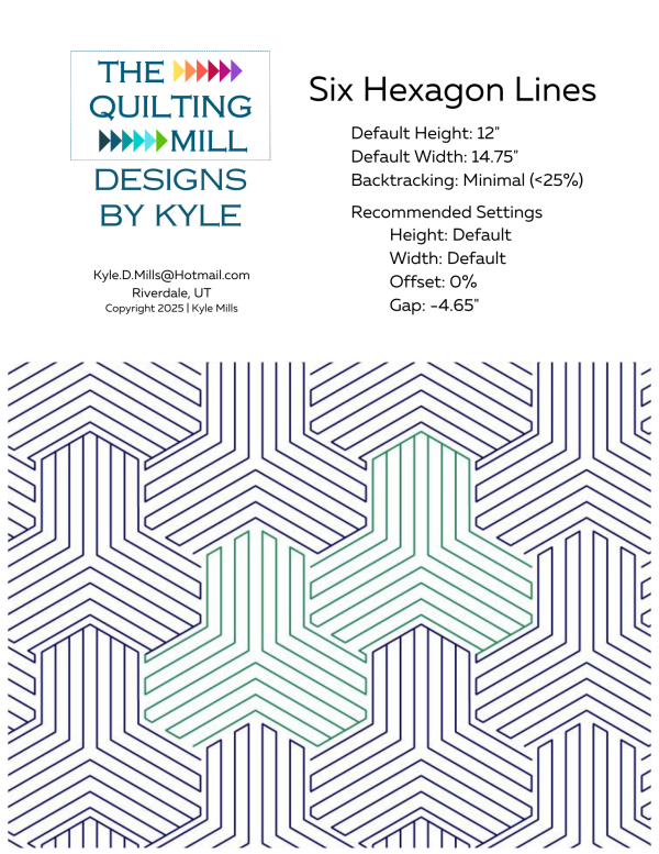 Six Hexagon Lines