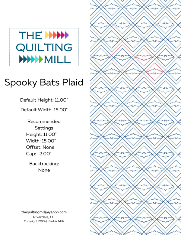 Spooky Bats Plaid