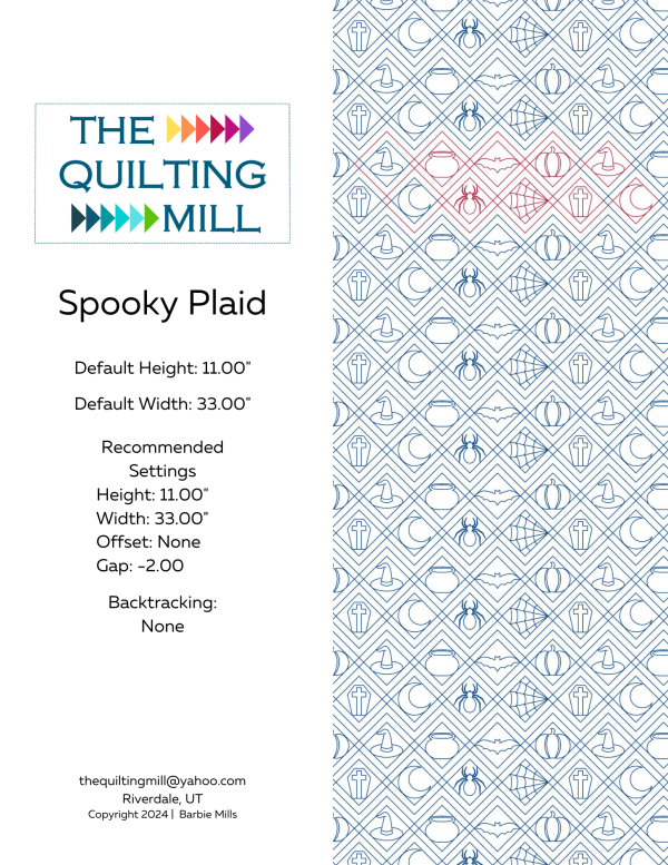 Spooky Plaid & Spooky Plaid Two Webs