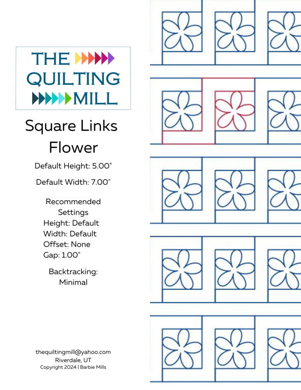 Square Links Flower