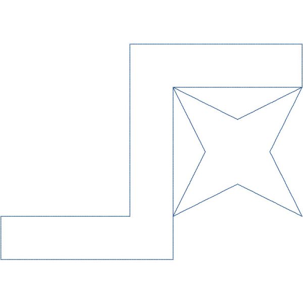 Square Links Four Point Star