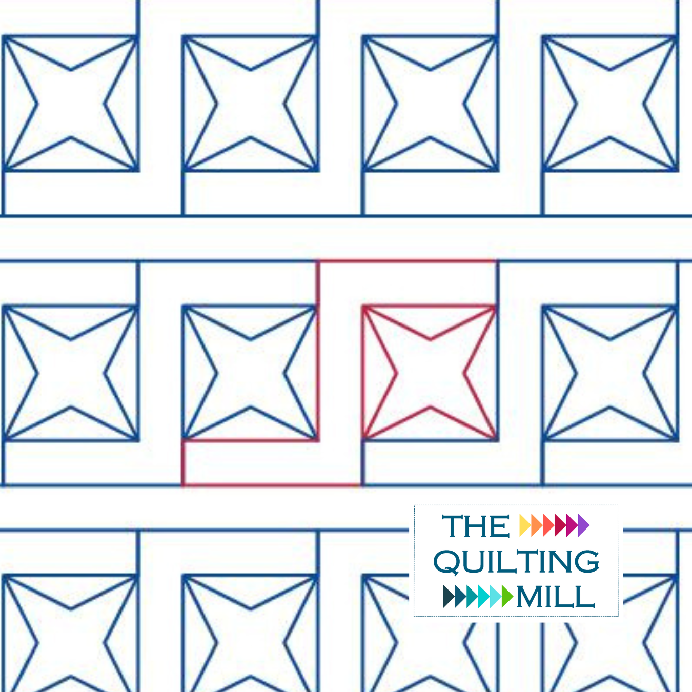 Square Links Four Point Star
