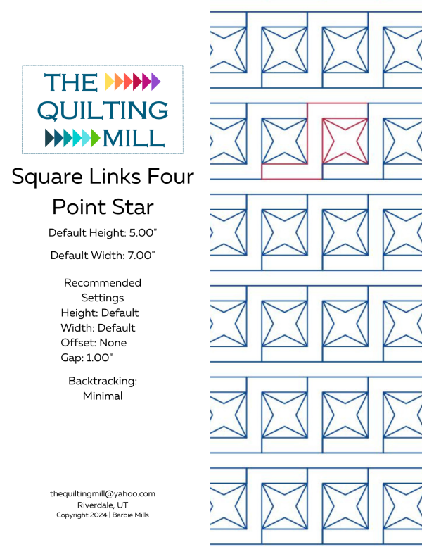 Square Links Four Point Star