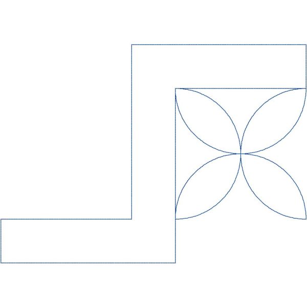 Square Links Orange Peel