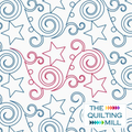 Star Blitz stars and swirls pantograph – festive twinkling star and swirl design for longarm quilting machines