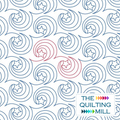 Starry Night Swirl celestial quilting pantograph – flowing stars and swirl design for longarm quilting machines