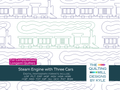 Steam Engine with Three Cars