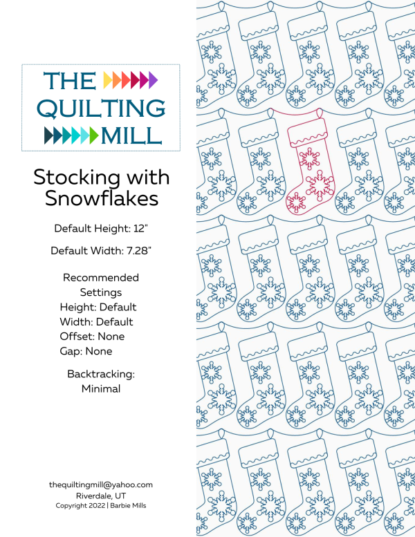 Stocking with Snowflakes