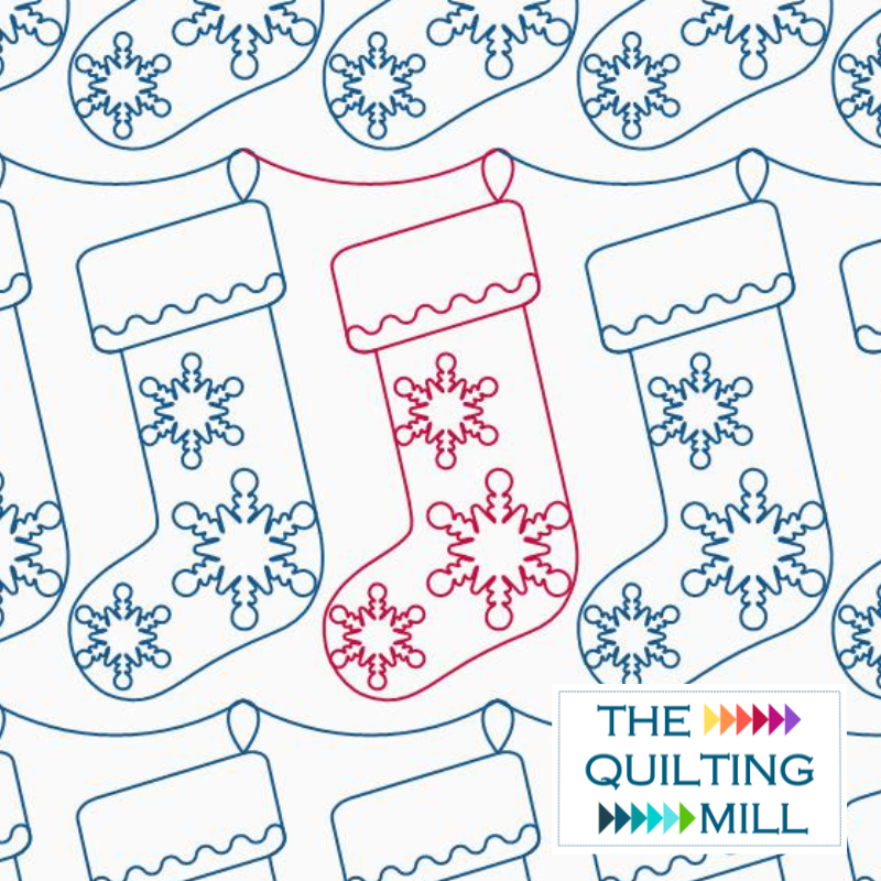 Stocking with Snowflakes